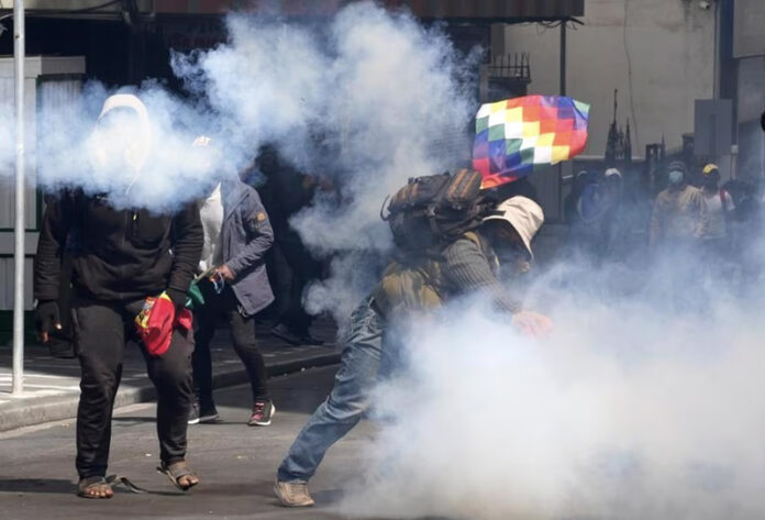 protestas en Bolivia